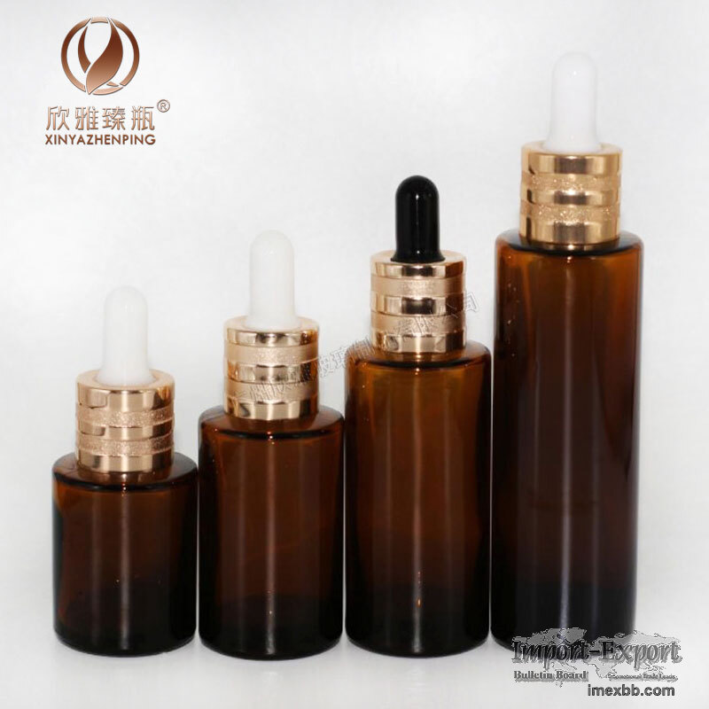 20-30-40-60ml amber glass dropper bottle skincare cosmetic packaging