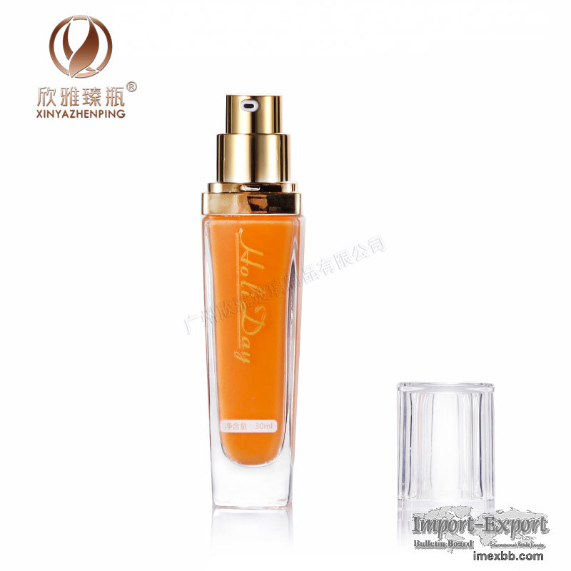 30ML pump lotion glass bottle skincare cosmetic packaging beauty container 