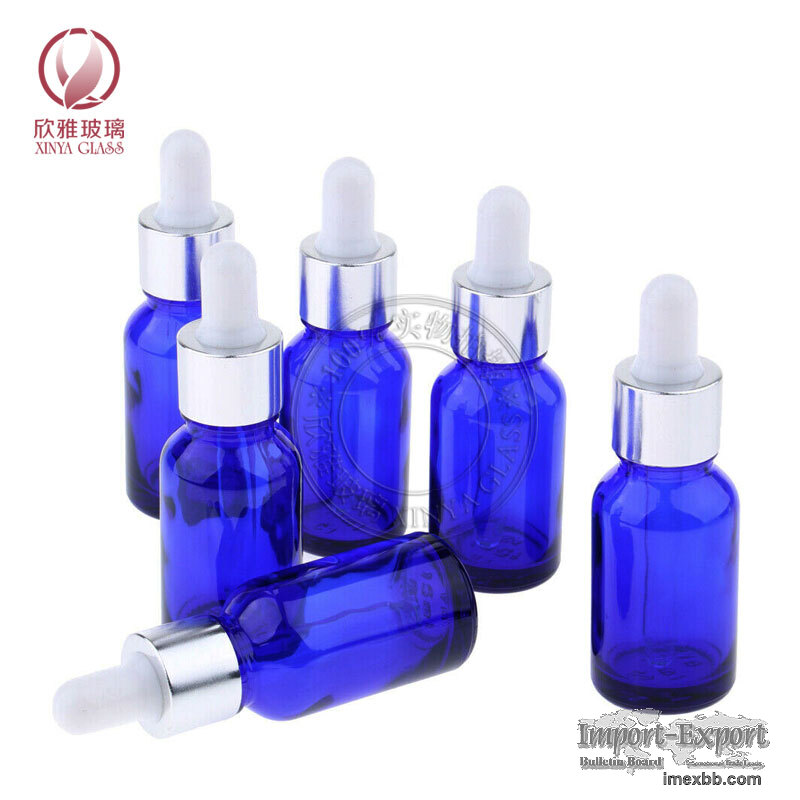 BLUE essential oil bottle serum dropper bottle cosmetic packaging skincare