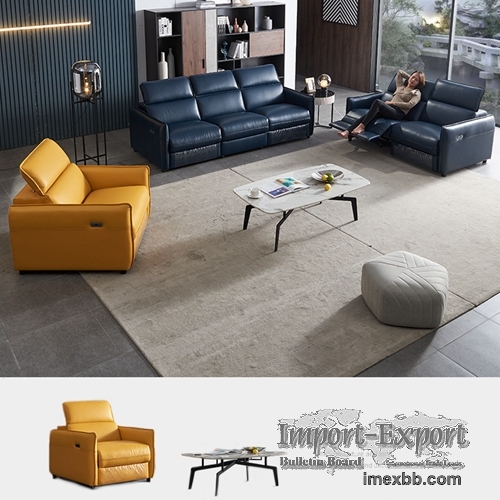 Italian-Style Sofa Electric Multi-Function Modern Living Room Combination