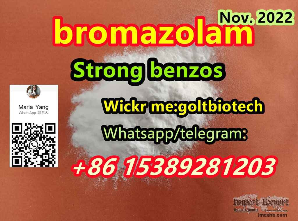 Top sale benzos bromazolam powder China wholesaler Wickr:goltbiotech
