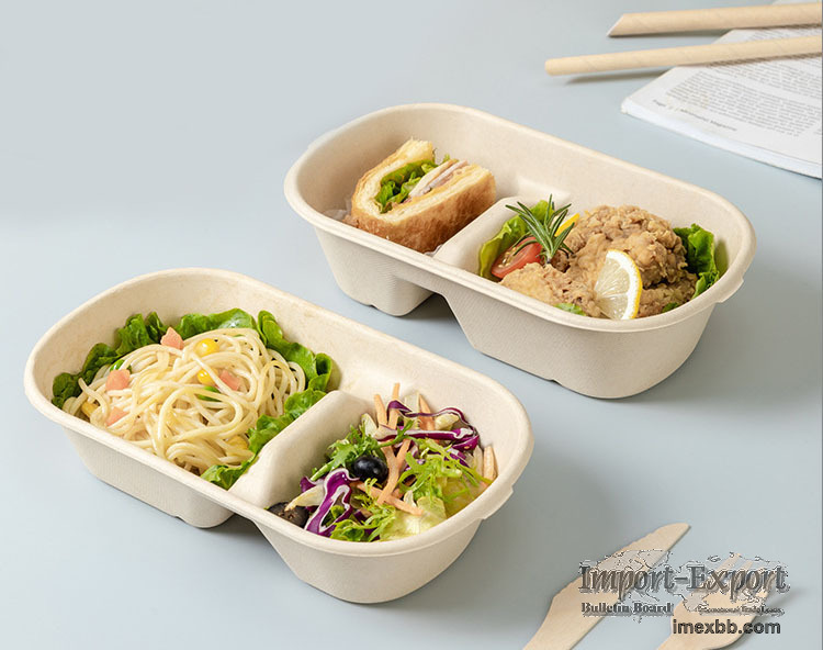 Compostable Meal Prep Containers - Disposable Food Storage Container