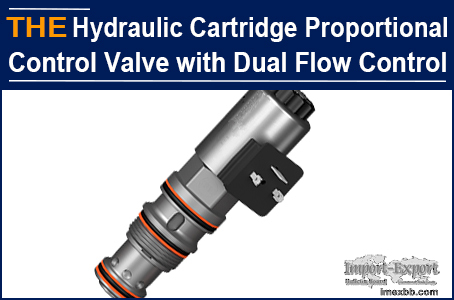 AAK Hydraulic Cartridge Proportional Control Valve with Dual Flow Control