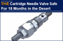 AAK Cartridge Needle Valve Safe for 18 Months in the Desert