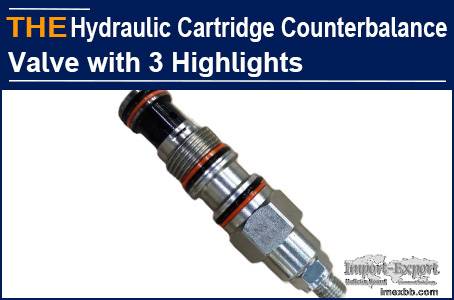 AAK Hydraulic Cartridge Counterbalance Valve with 3 Highlights
