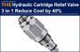 AAK Hydraulic Cartridge Relief Valves 3 in 1 Reduce cost by 40%