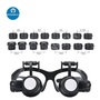 2.5X-25X Multi-Power Double LED Magnifier Eye Glasses For Watch Repair