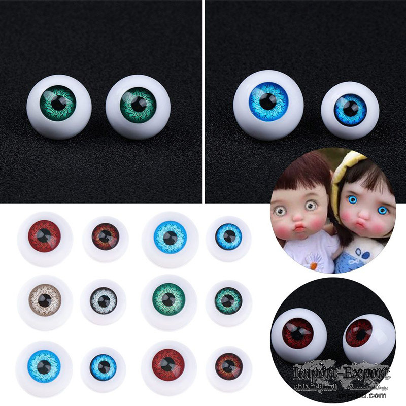 Acrylic round doll eyes