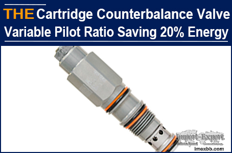 AAK Hydraulic Cartridge Counterbalance Valve with Variable Pilot Ratio