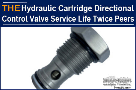 Hydraulic Cartridge Directional Control Valve Service Life Twice its Peers