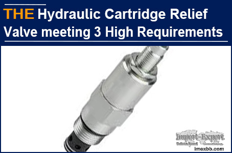 AAK Hydraulic Cartridge Relief Valve Meeting 3 High Requirements