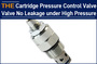 Hydraulic Cartridge Pressure Control Valve Zero leakage under High Pressure