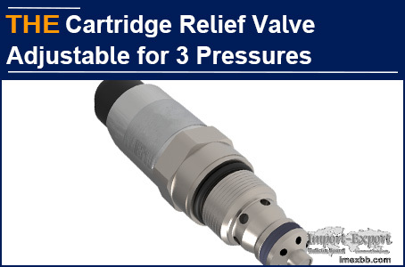 AAK Hydraulic Cartridge Relief Valve Adjustable for 3 Pressures