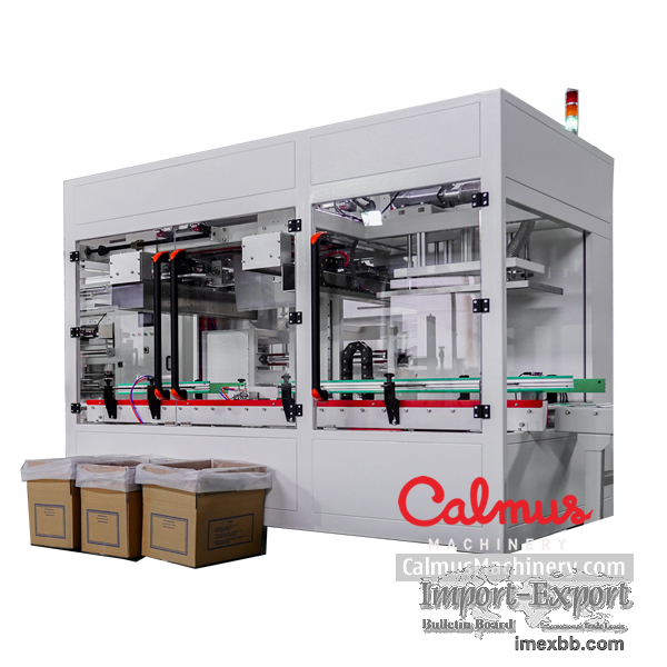 Poly Bag Inserter Machine for Placing Liner in Carton Box