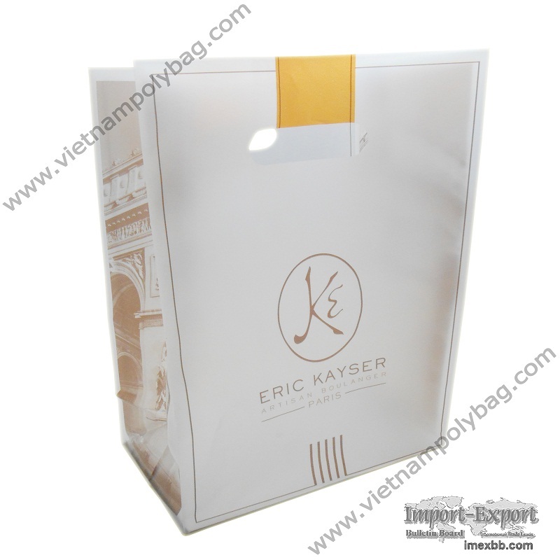 Vietnam welded patch handle packaging bag - vietnampolybag.com