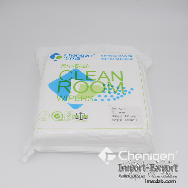 100% Polyester Lint-free Wipers Cleanroom Wipes