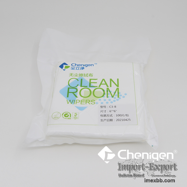 Polyester-nylon Microfiber Wipers Cleanroom Wipes