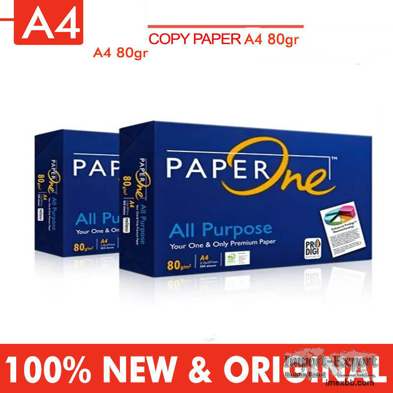 Paper one A4 80 gr for office supply