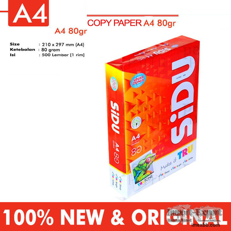 Sinar dunia copy paper A4 80 gsm wholesale price