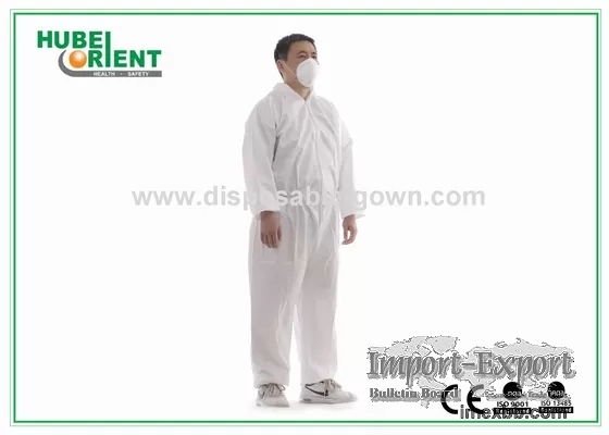 Disposable Protective Coverall With Hood Custom Size Waterproof Unisex MP/S
