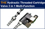 AAK Hydraulic Threaded Cartridge Valve 3 in 1 Multi-Function
