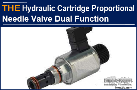 AAK Hydraulic Cartridge Proportional Needle Valve Dual Function