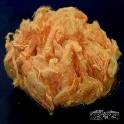 Orange Dope Dyed Viscose Fibre 2D Staple Fibre Non Woven Fabric