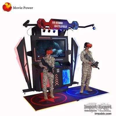 2 Players Interactive Standing Virtual Reality Simulator Electric Platform