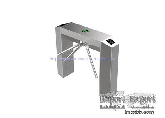 Office Building IP44 Solenoid Tripod Turnstile Gate 510mm Arm