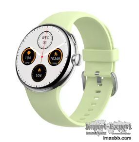 Round Men Women NFC Smart Watch BT Call Heart Rate Monitor 260mAh Battery