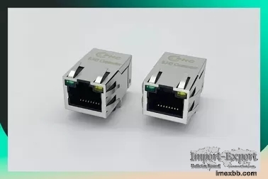 Female RJ45 Modular Jack Connector With 10/100/1000 Base -T Transformers Ye