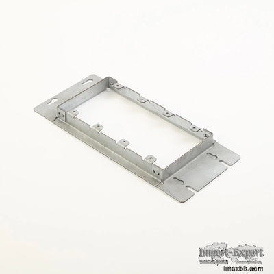 Two Gang Metallic Outlet Box Mud Ring G60 Adjustable Steel Pre Galvanized