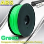 Customized Green1.75mm / 3.0mm 1.0KgG / roll ABS 3D Printer Filament