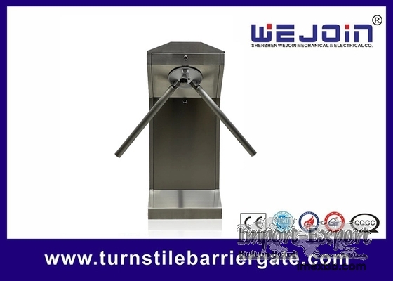 RS232 Security Turnstile Gate With Face Recognition Card System QR Barcode 