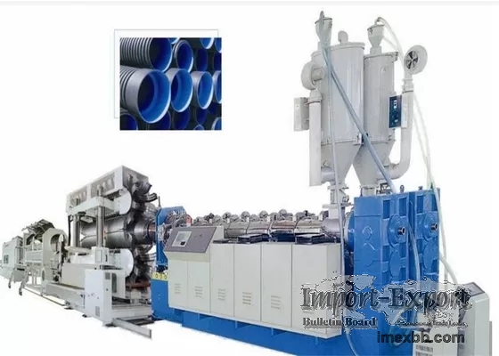PVC PP PE Double Wall Corrugated Pipe Making Machine