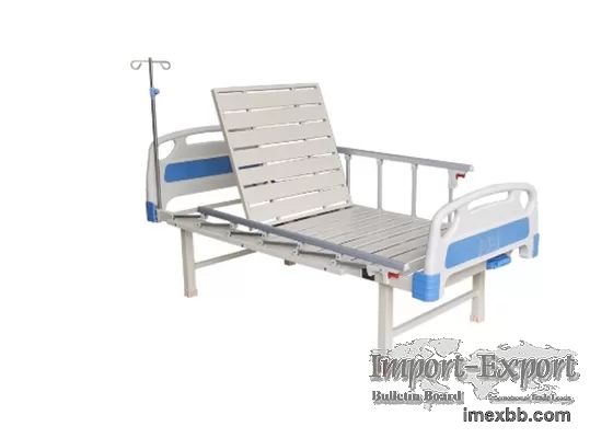 Manual Adjustable 1 Cranks 200kgs Semi Fowler Hospital Bed One Functions