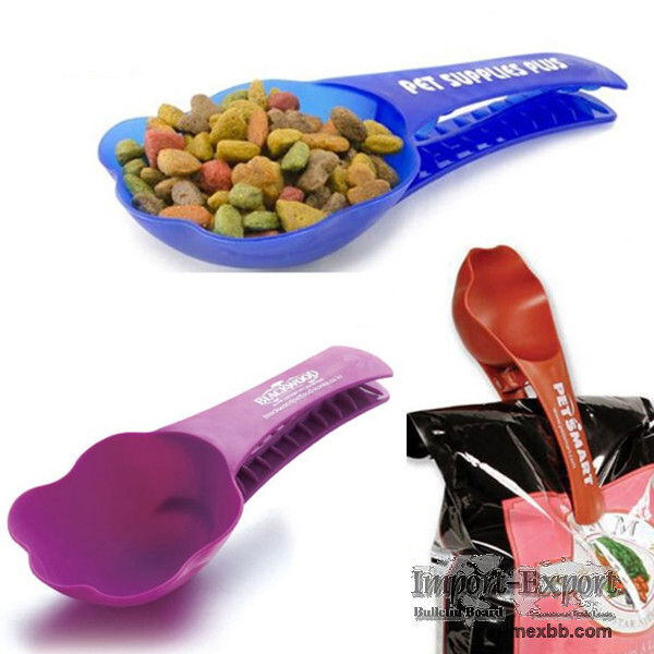 Pet Food Spoon with Clip