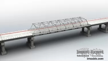 Permanent Assembly Steel Truss Bridge Concrete Deck for Medium Spans