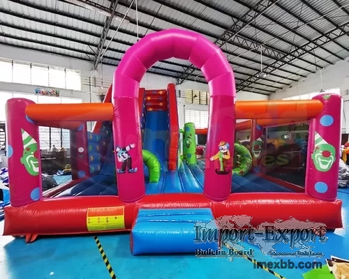 Plato Inflatable Bounce House Combo Amusement Park Bouncy Castle Slide