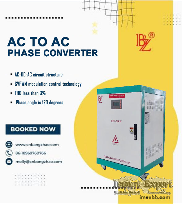 220-380V to 277-480V voltage converter single phase to three phase converte