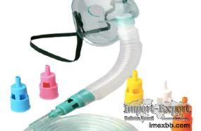 Emergency Medical Oxygen Mask With 6PCS Colored Venturi Connectors