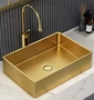 SUS304 Rectangular Stainless Steel Vessel Sinks For Hotel Bathroom