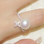 S925 Sterling Silver Ring Female Diamond Cross Star Pearl Ring