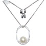 S925 Sterling Silver Necklace Women's Pearl Collar Chain