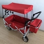 Utility Wagon Folding Cart 8 Inch Foldable Beach Trolley With Canopy 600D O