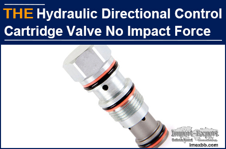 AAK Hydraulic Directional Control Cartridge Valve No impact Force