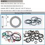 China Factory Rubber O Ring Seal Silicon Flat Rubber O-Ring Seals Nitrile S