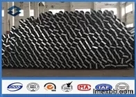 69KV Voltage Height 35FT 10670MM Octagonal Galvanized Distribution Steel Po