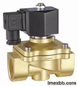 24VDC Brass Electric Water Solenoid Valve 2 Way Zero Differential Pressure