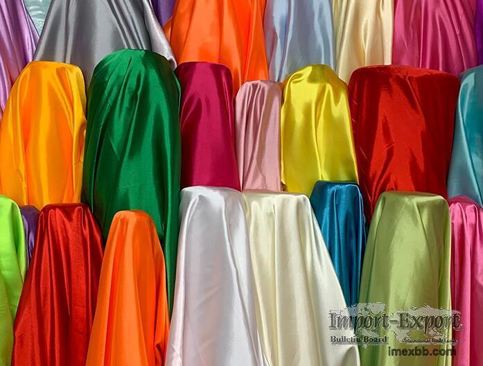 sell 100% polyester satin fabric 58/60